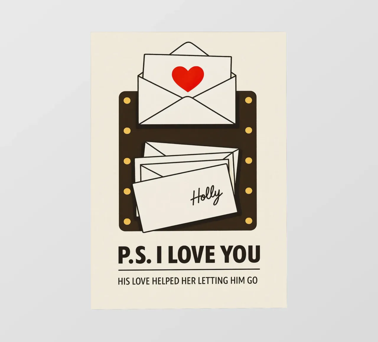 PS I Love You Print telo in pvc da MoviesArt