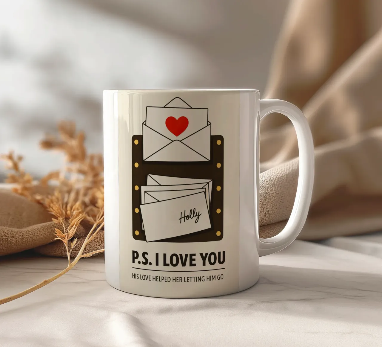 PS I Love You Print tazza in ceramica da MoviesArt