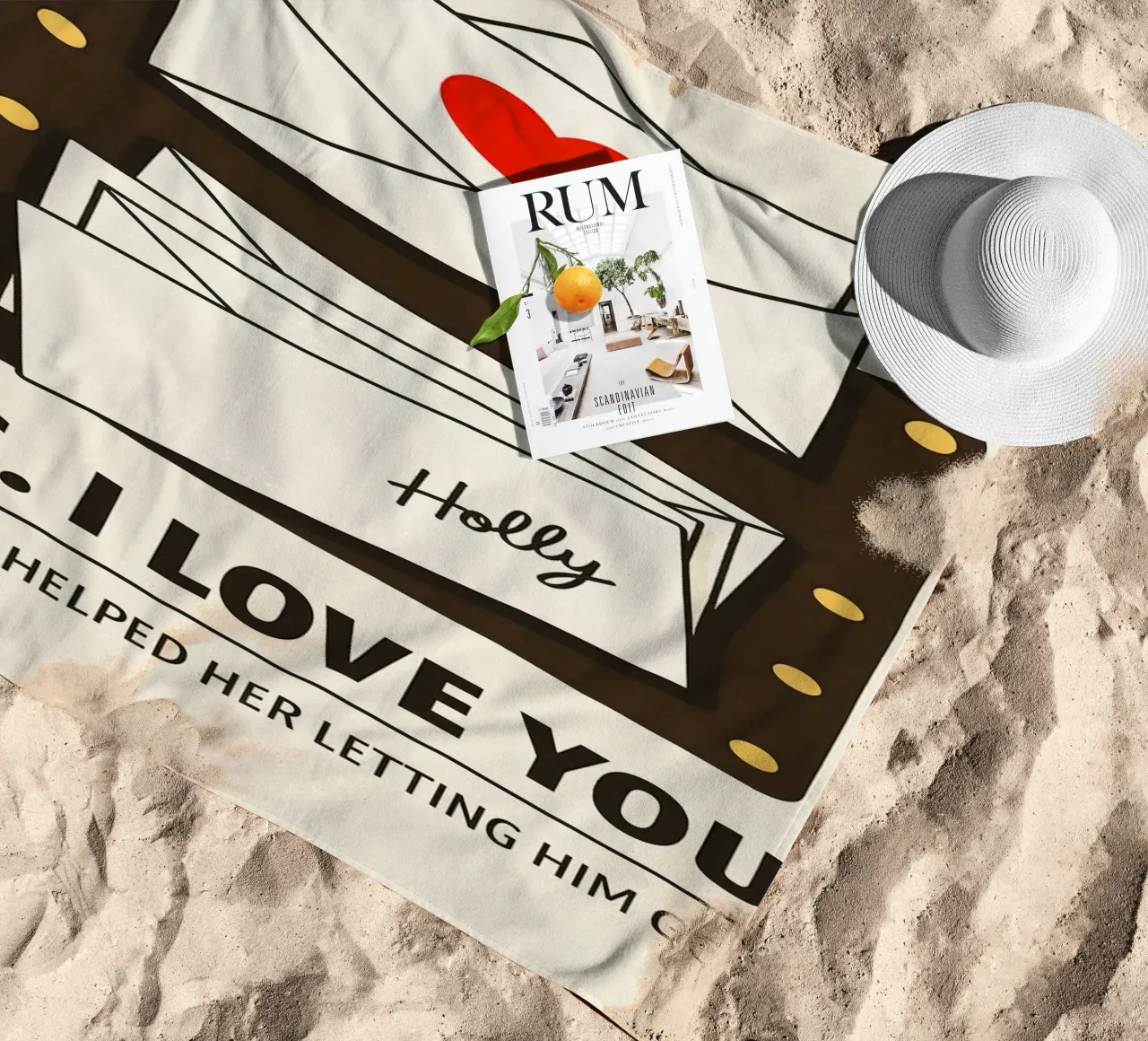 PS I Love You Print telo mare da MoviesArt