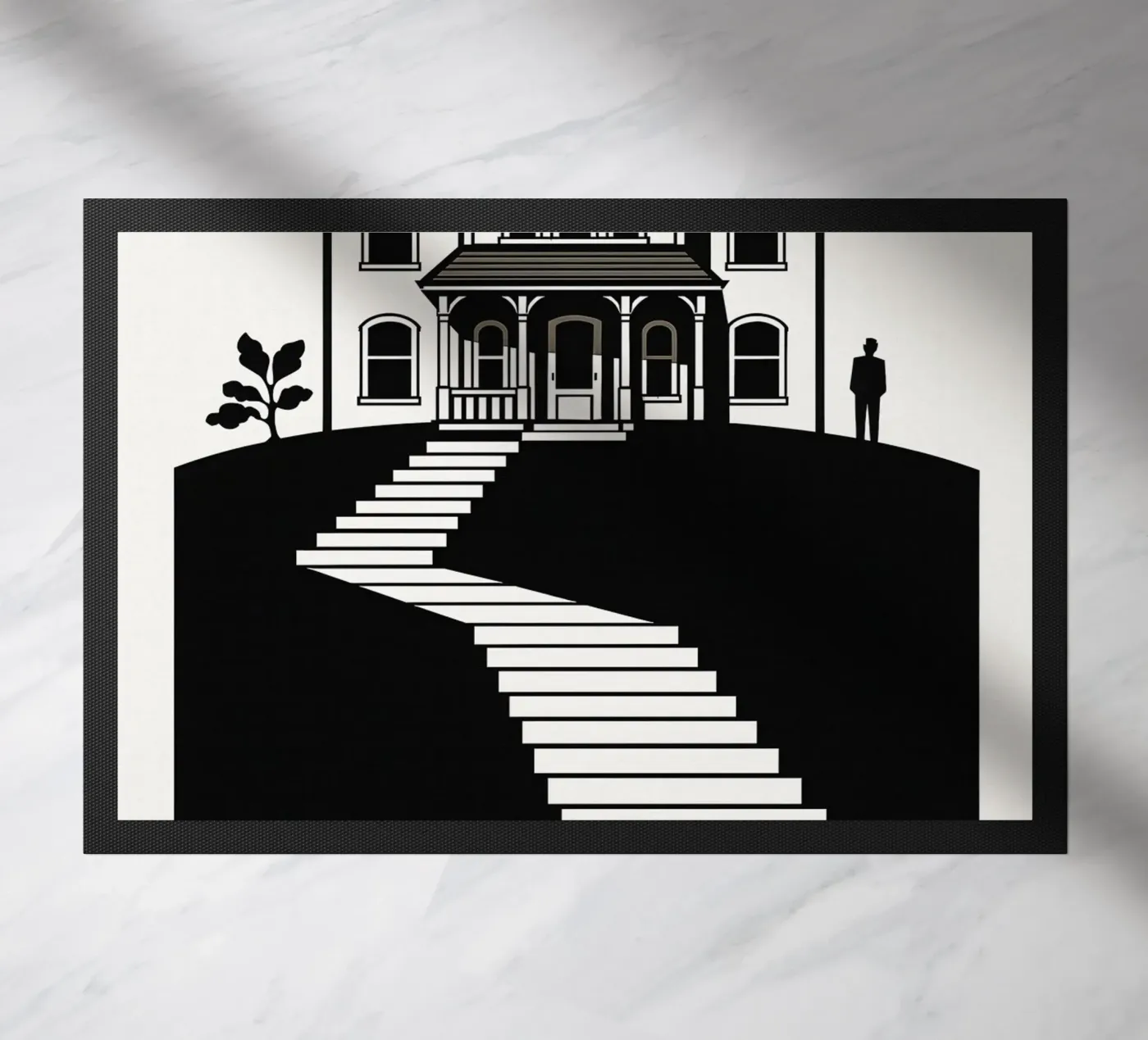 Psycho Print deurmat van MoviesArt