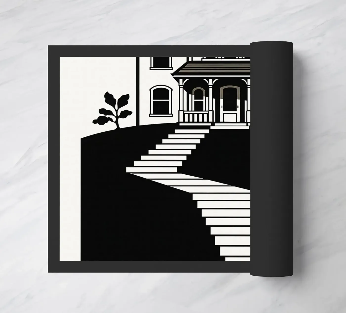 Psycho Print deurmat van MoviesArt