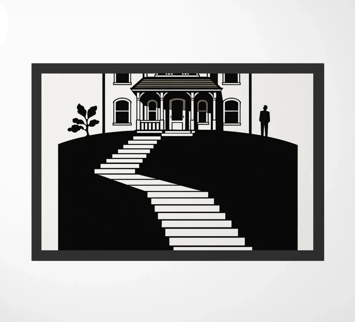 Psycho Print deurmat van MoviesArt