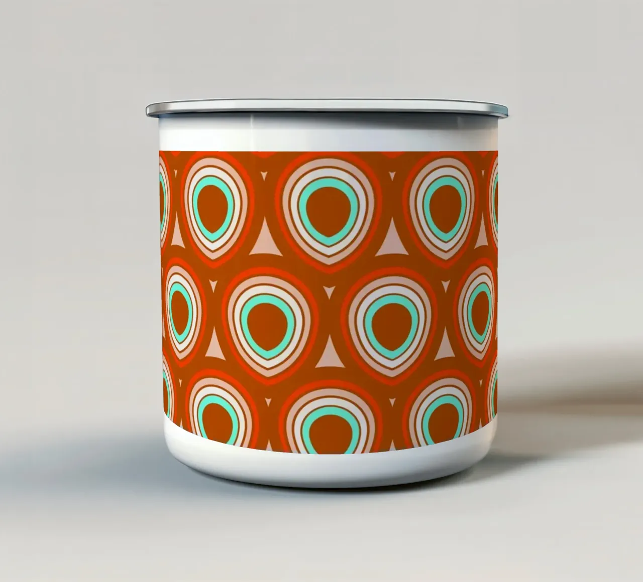 Peacock Boho Chili Menta tazza in smalto da SilverPegasus