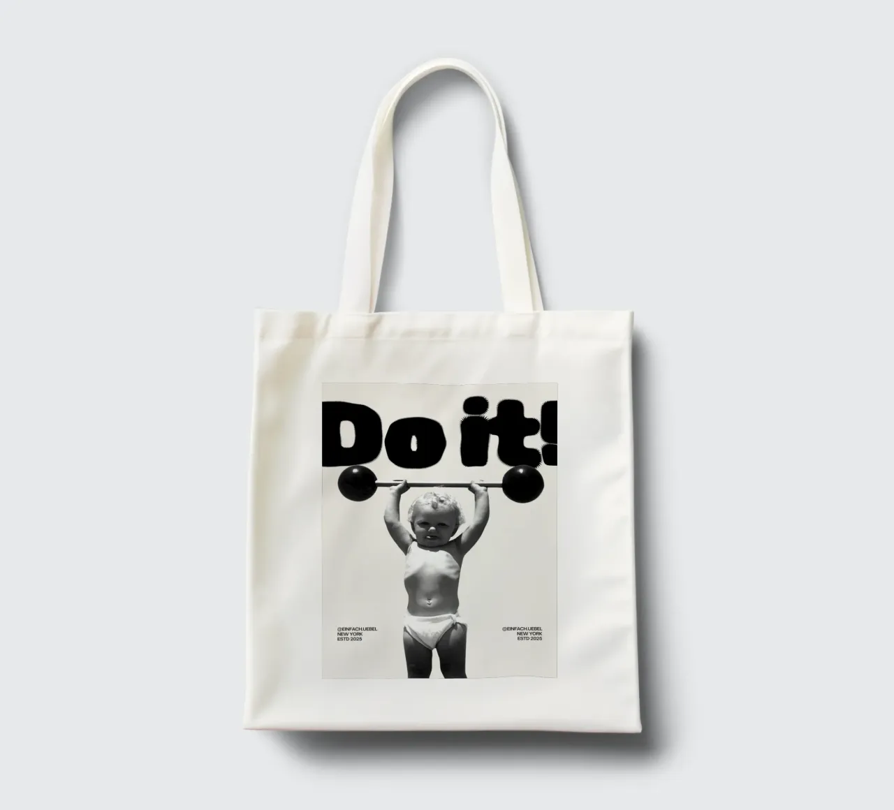 DO IT borsa in juta da Einfach Uebel