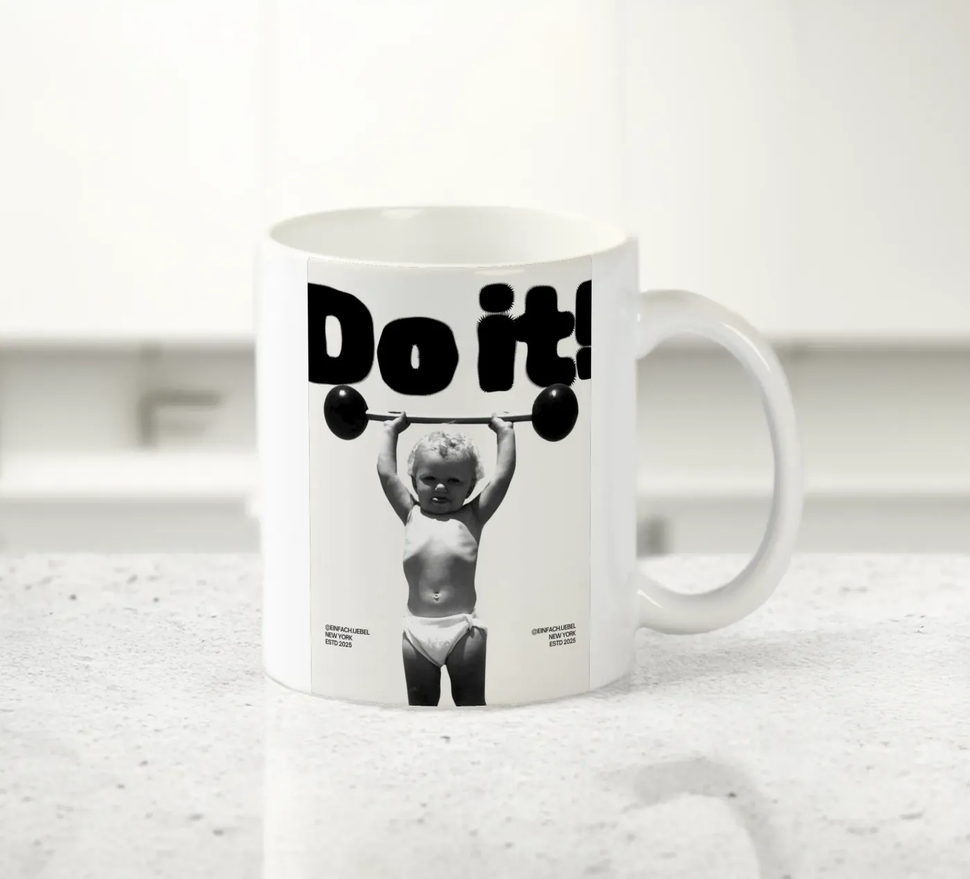 DO IT ceramic mug by SMRT STUDIO