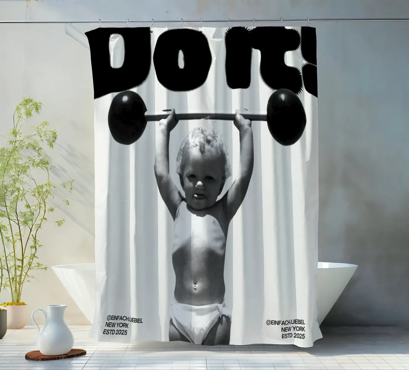 DO IT Duschvorhang von SMRT STUDIO