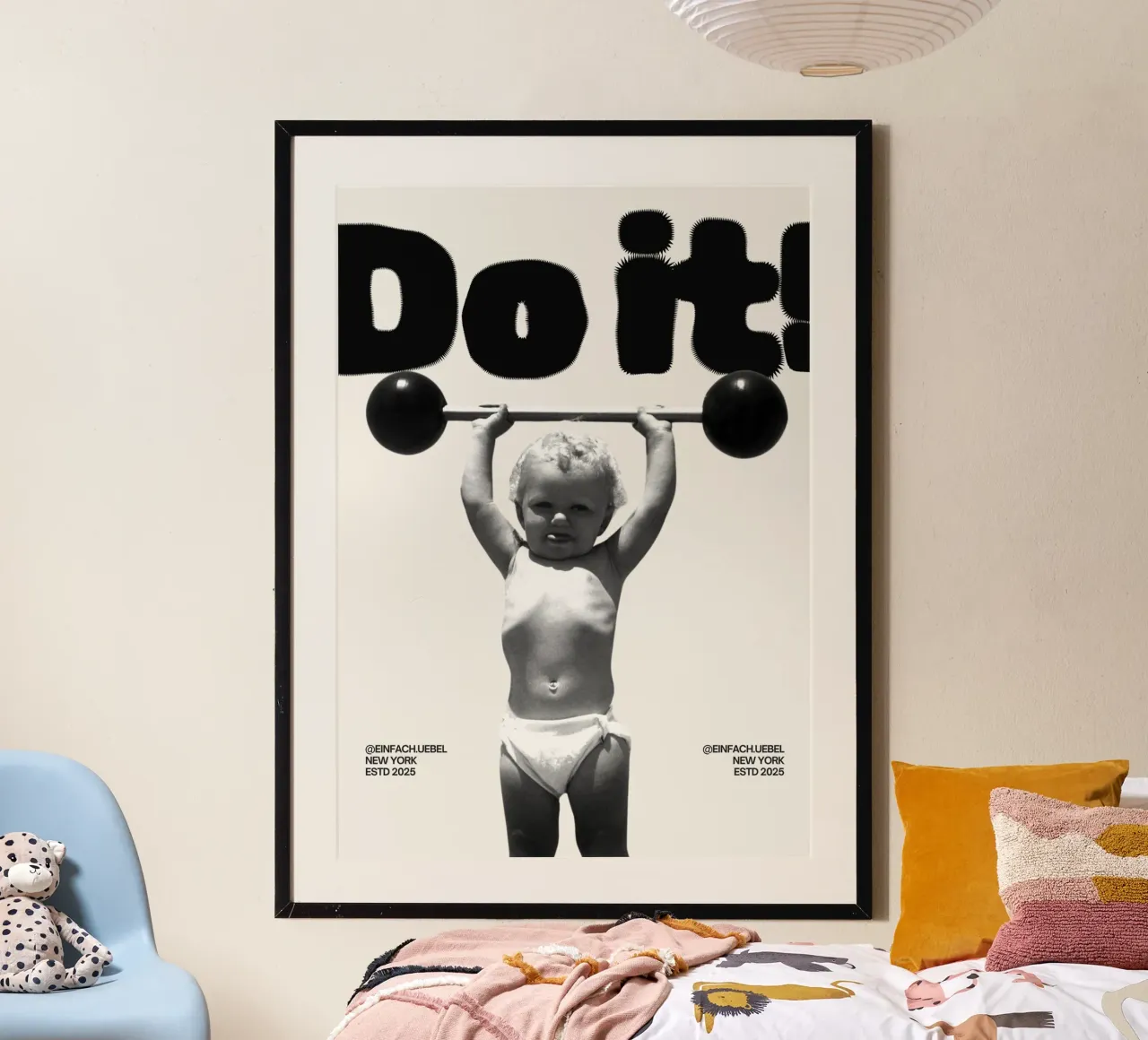 DO IT poster con telaio in alluminio da Einfach Uebel