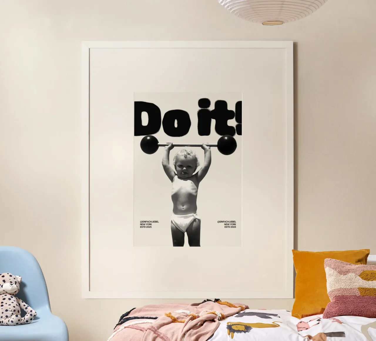 DO IT poster con telaio in alluminio da Einfach Uebel