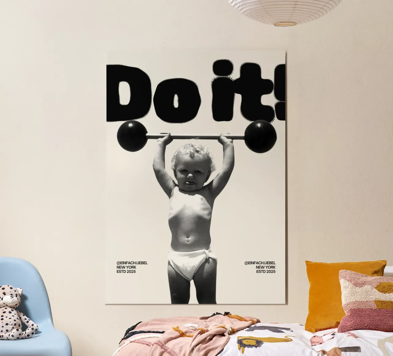 DO IT poster con telaio in alluminio da Einfach Uebel