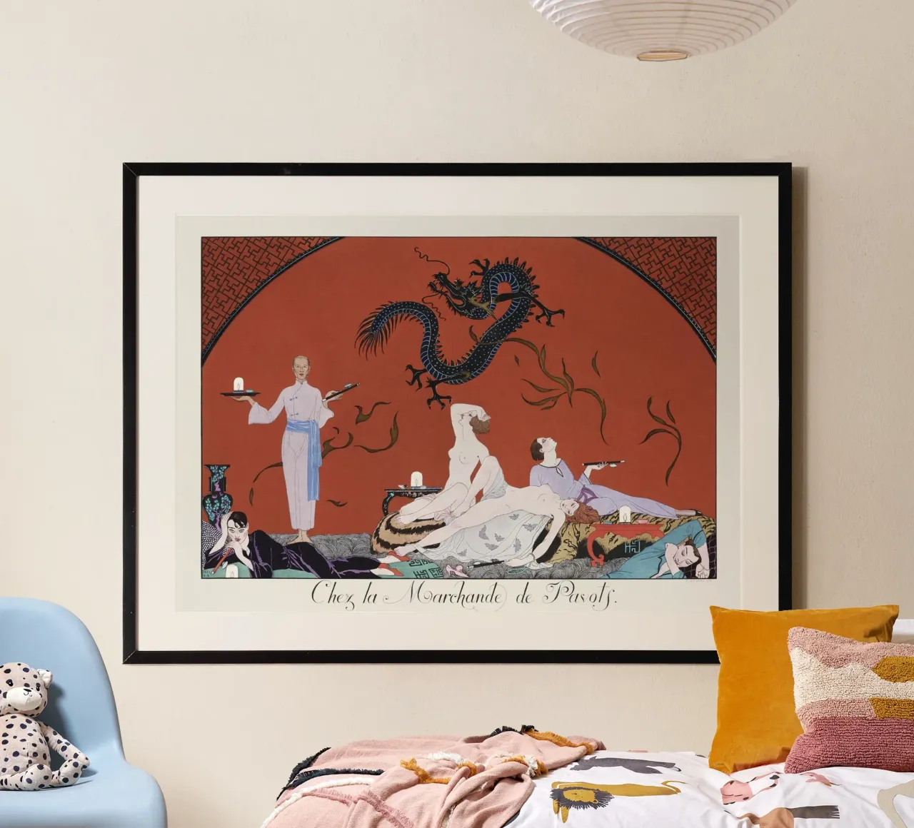 George Barbier - "Chez la Marchande de Pavots" Art Déco Prin poster da ClubArt