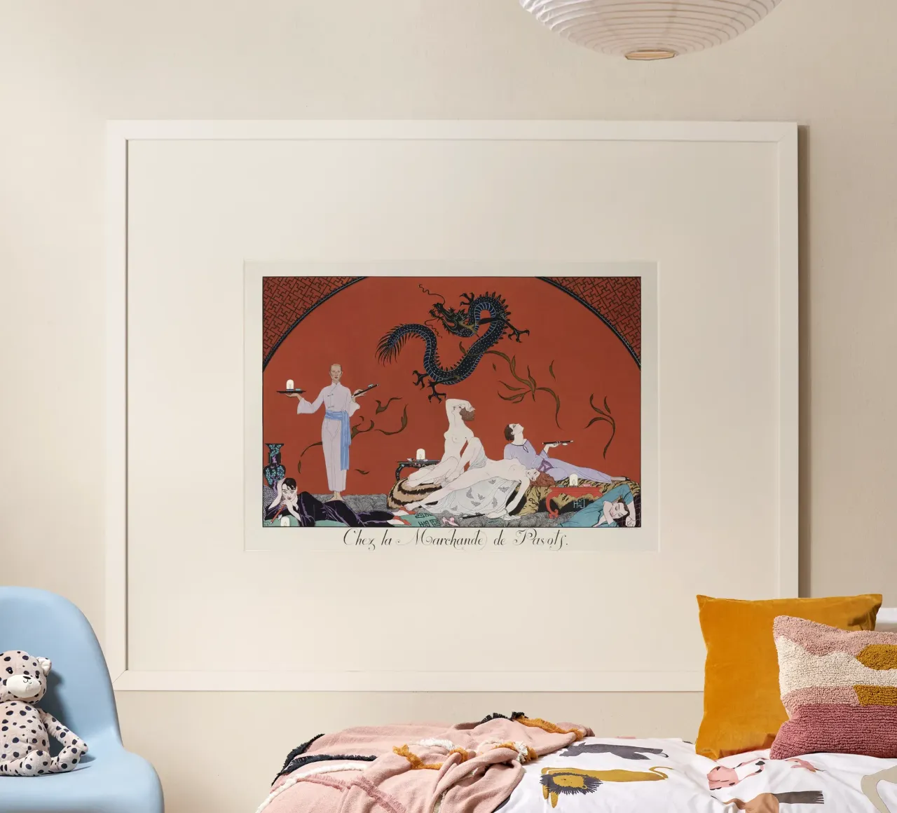 George Barbier - "Chez la Marchande de Pavots" Art Déco Prin poster da ClubArt