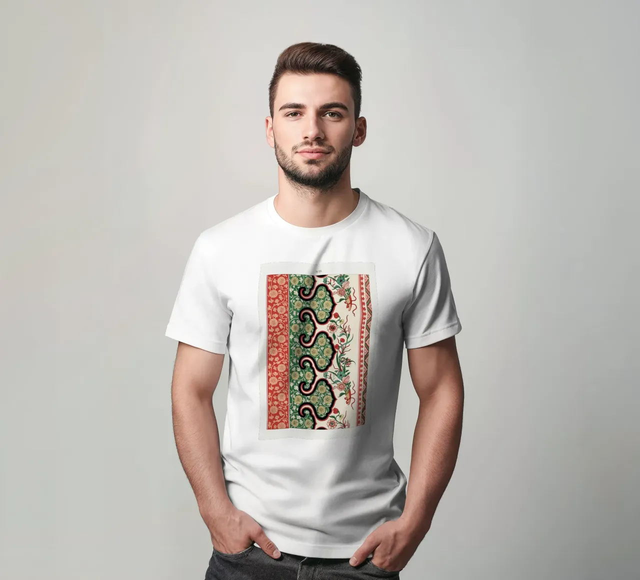 Owen Jones Chinese Botanical Design - Mughal Inspired Patter t-shirt by ClubArt