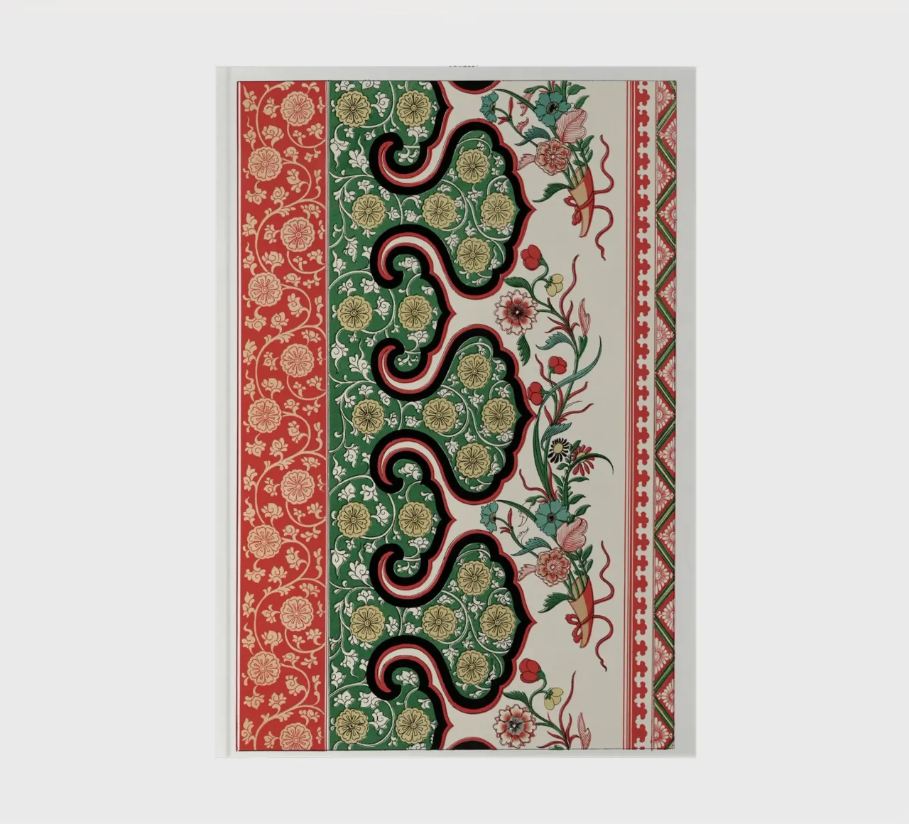 Owen Jones Chinese Botanical Design - Mughal Inspired Patter notebook by ClubArt