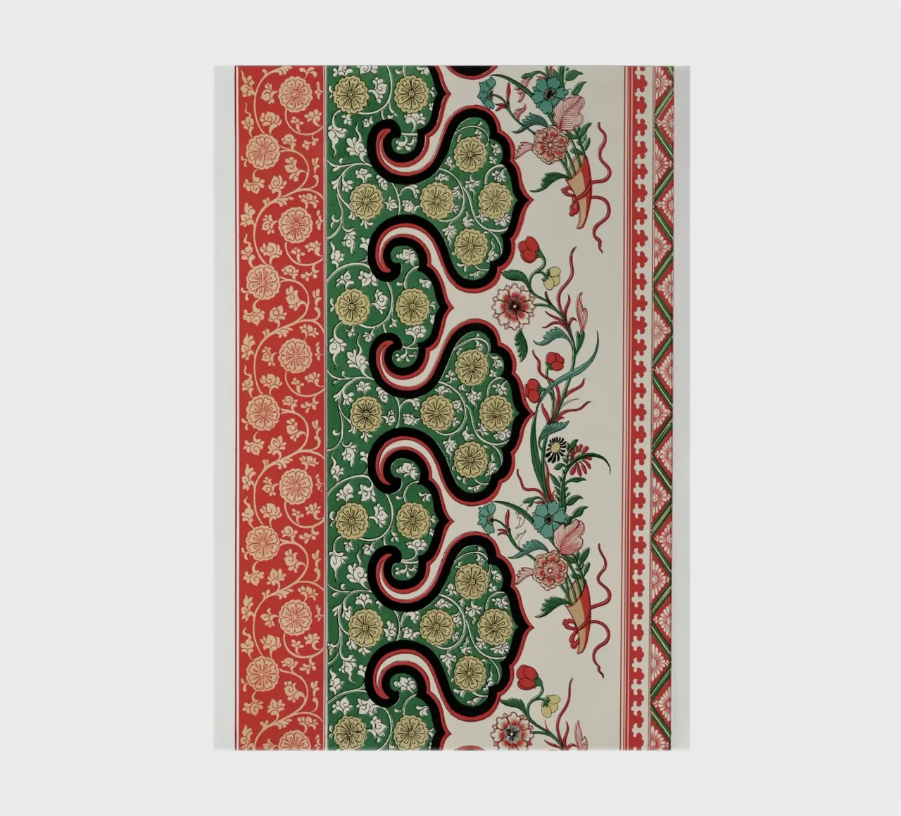 Owen Jones Chinese Botanical Design - Mughal Inspired Patter notebook by ClubArt