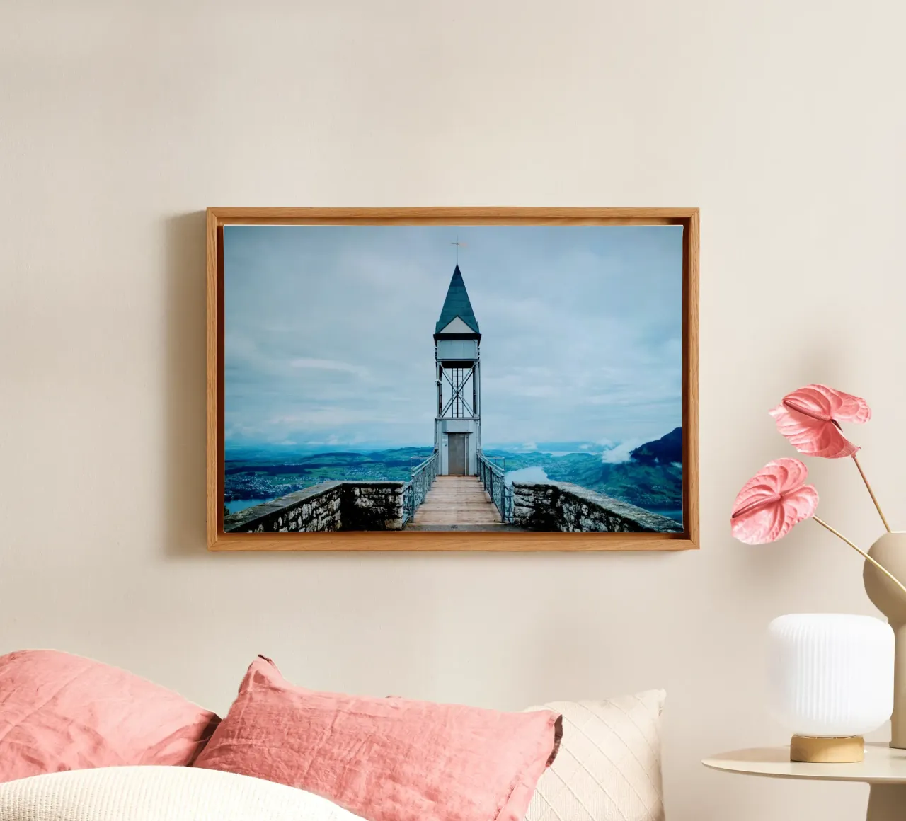 Ascend to Awe: Switzerland's Sky-High Secret tela con Cornice a cassetta da zenitt