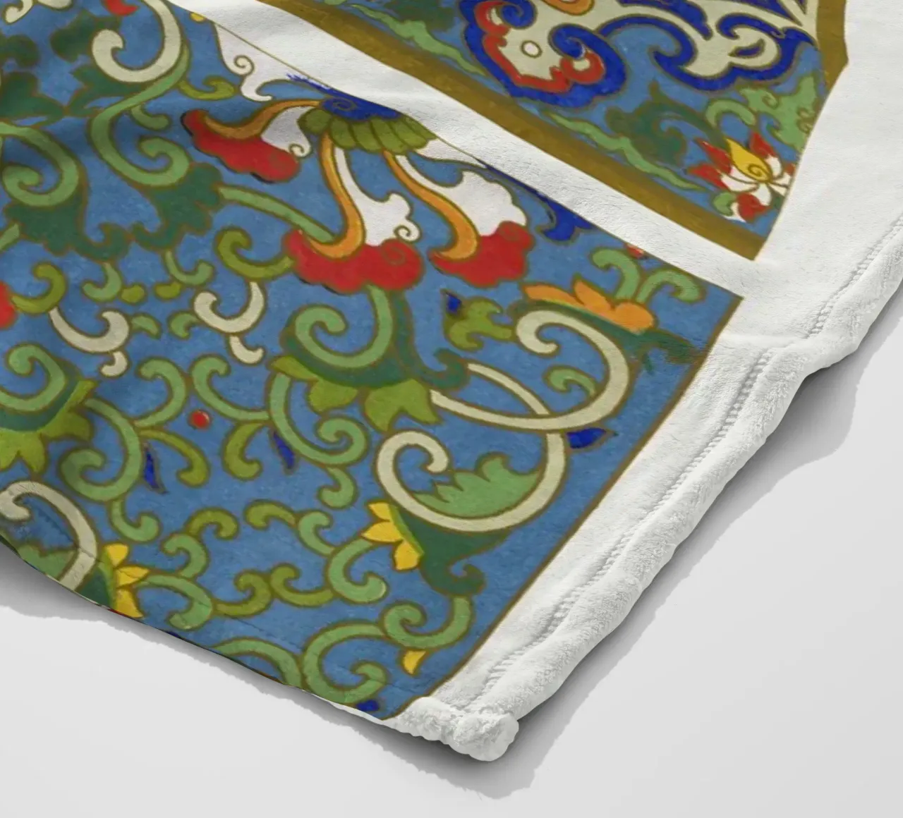 Owen Jones - Ancient Chinese Ornament Panel Set Print fleece blanket by ClubArt