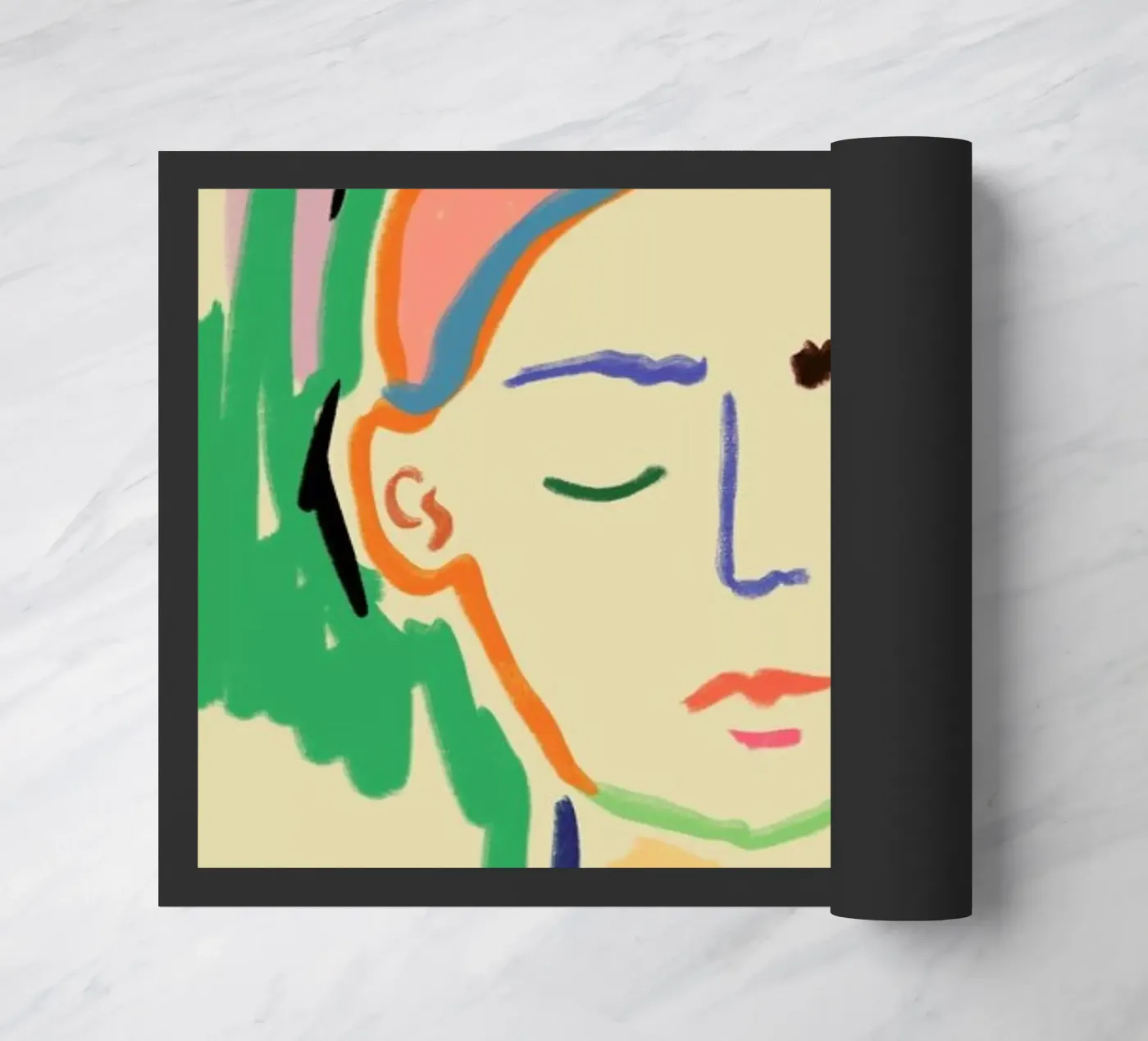 Meditating deurmat van Sandra Poliakov