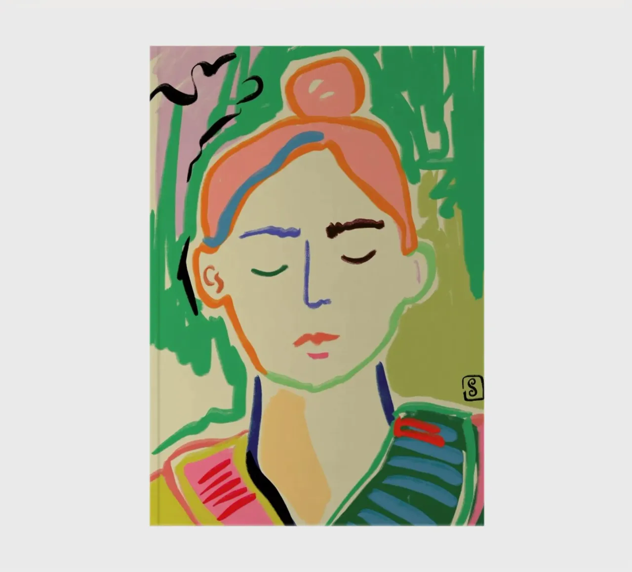 Meditating notebook by Sandra Poliakov