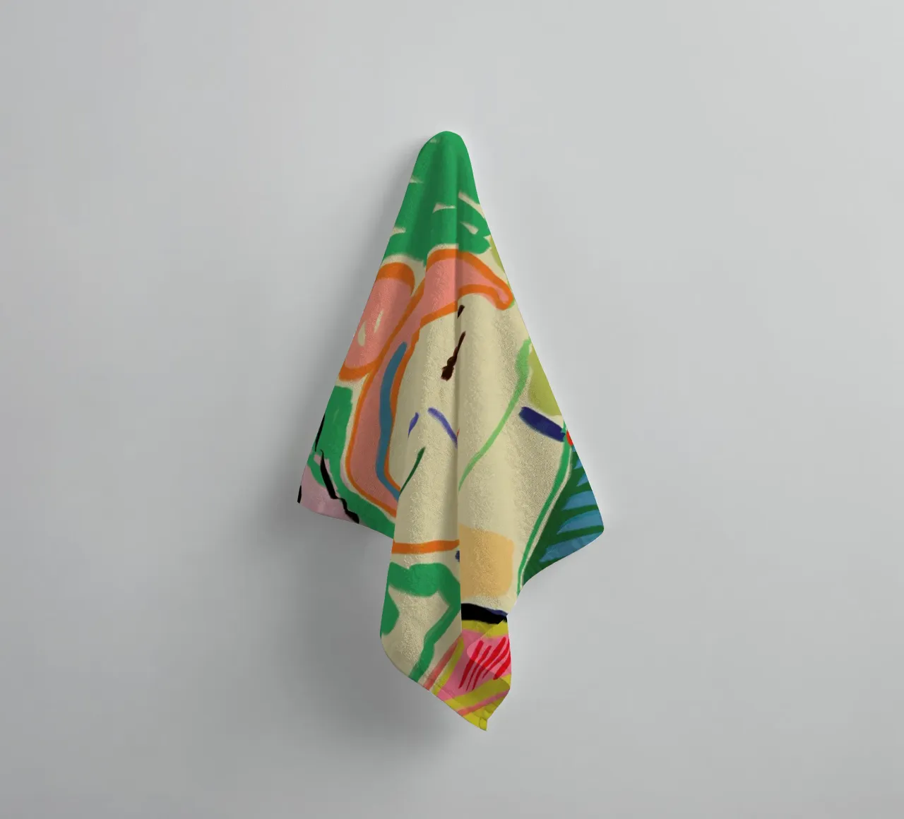 Meditating towel by Sandra Poliakov