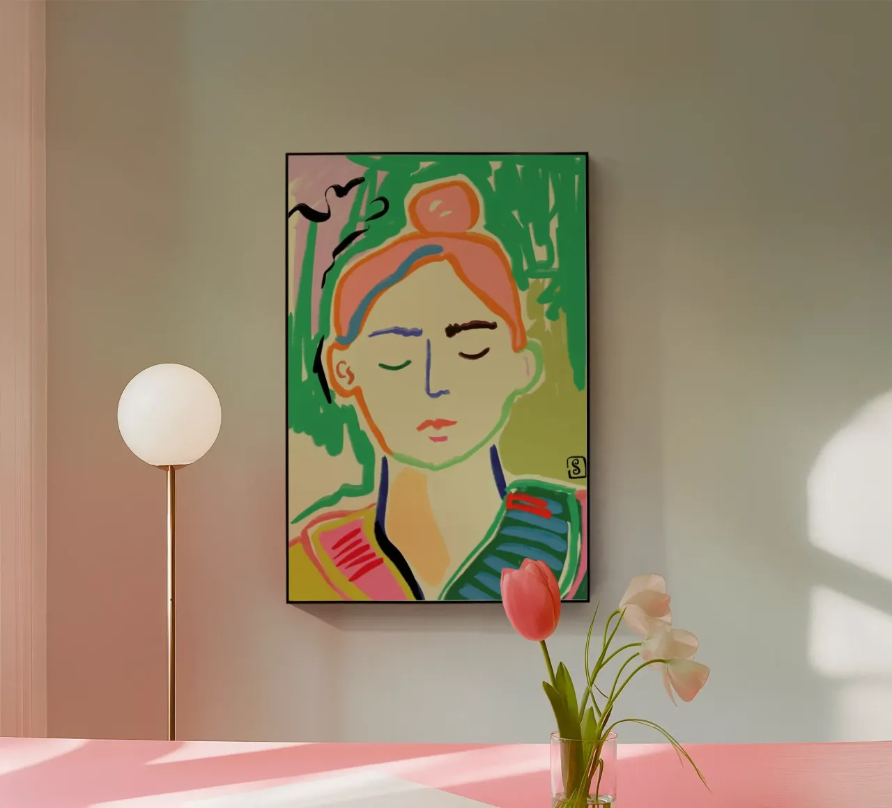 Meditating plexiglass da Sandra Poliakov