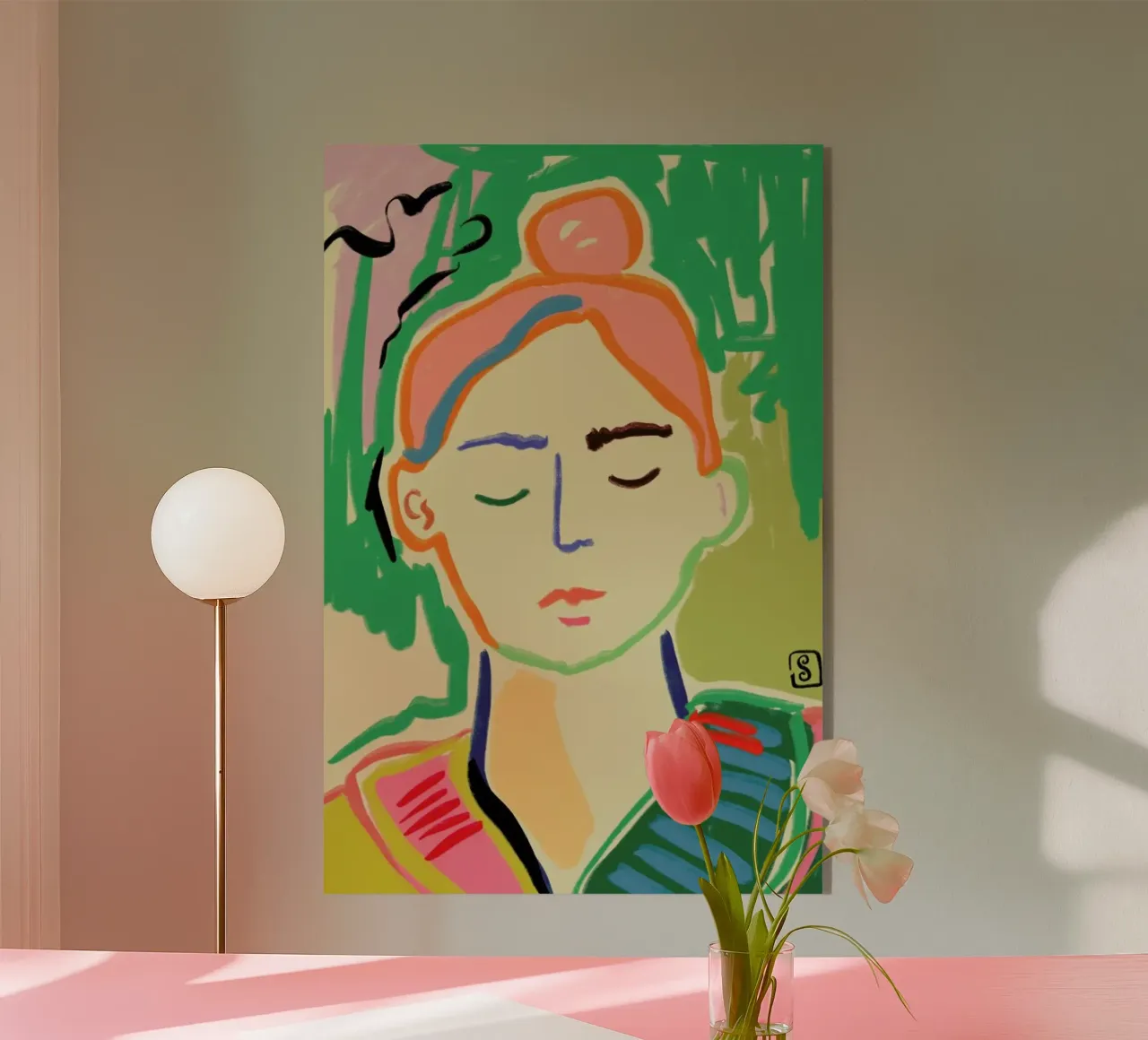 Meditating plexiglass da Sandra Poliakov