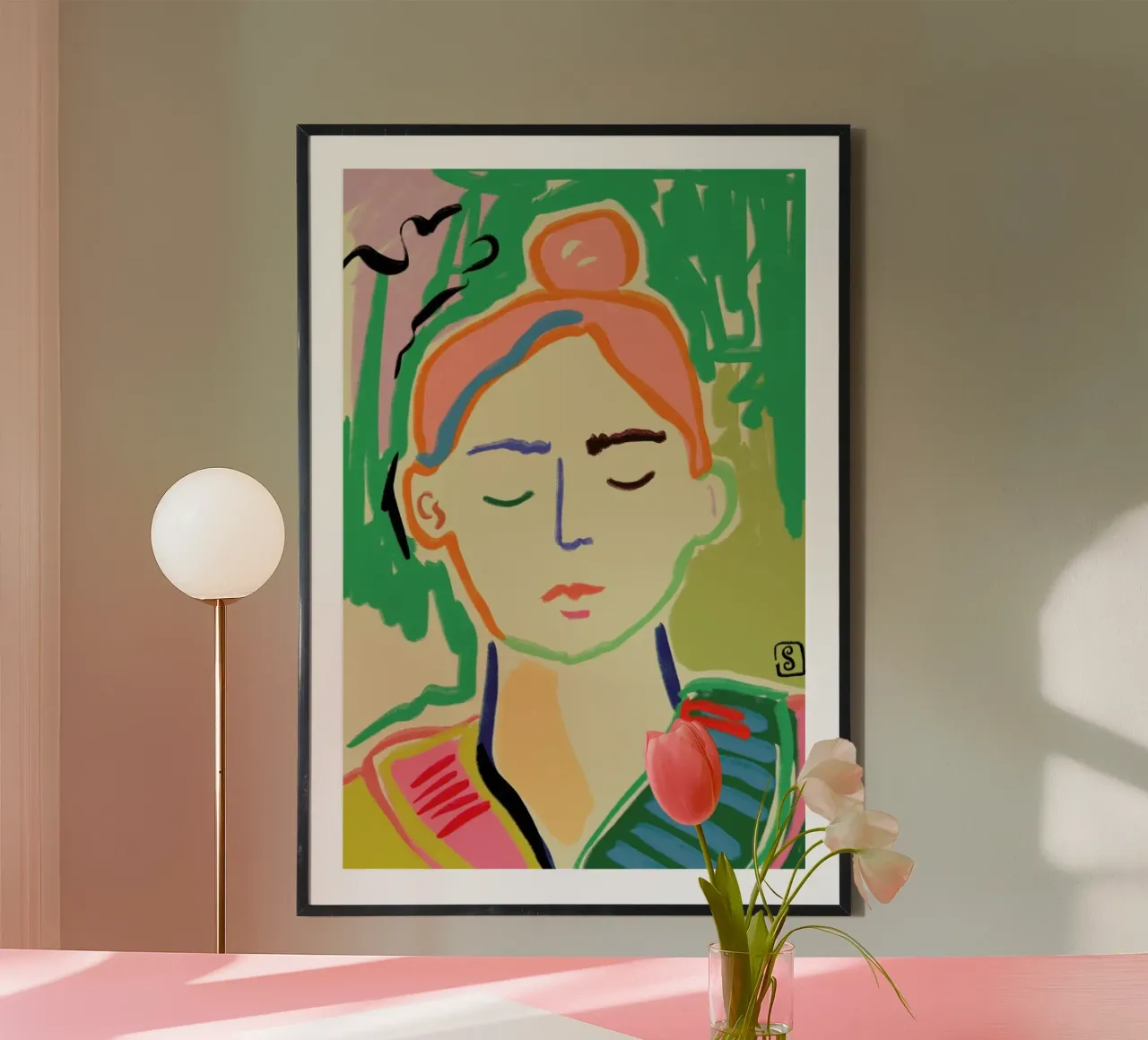 Meditating poster da Sandra Poliakov