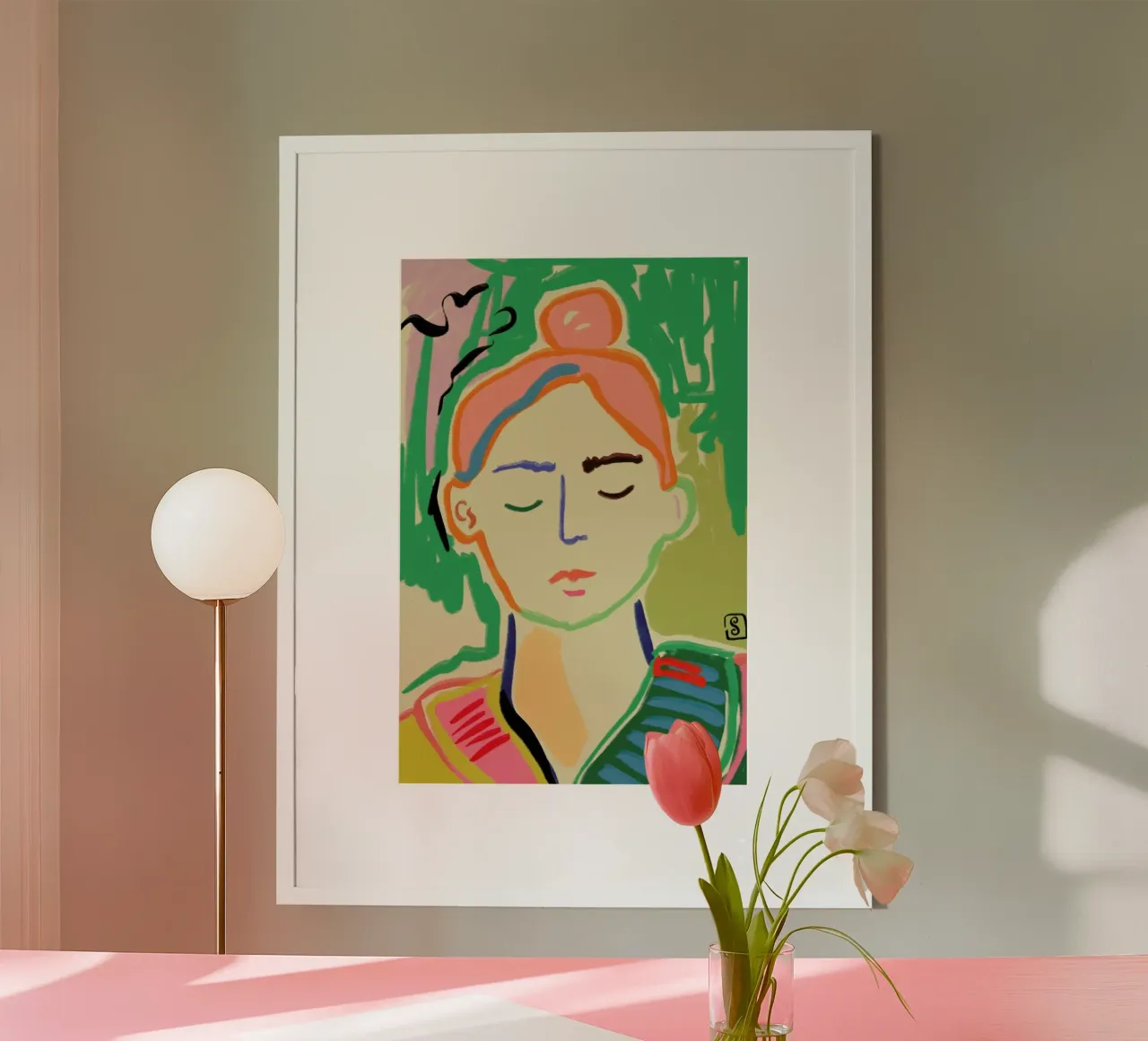 Meditating poster da Sandra Poliakov