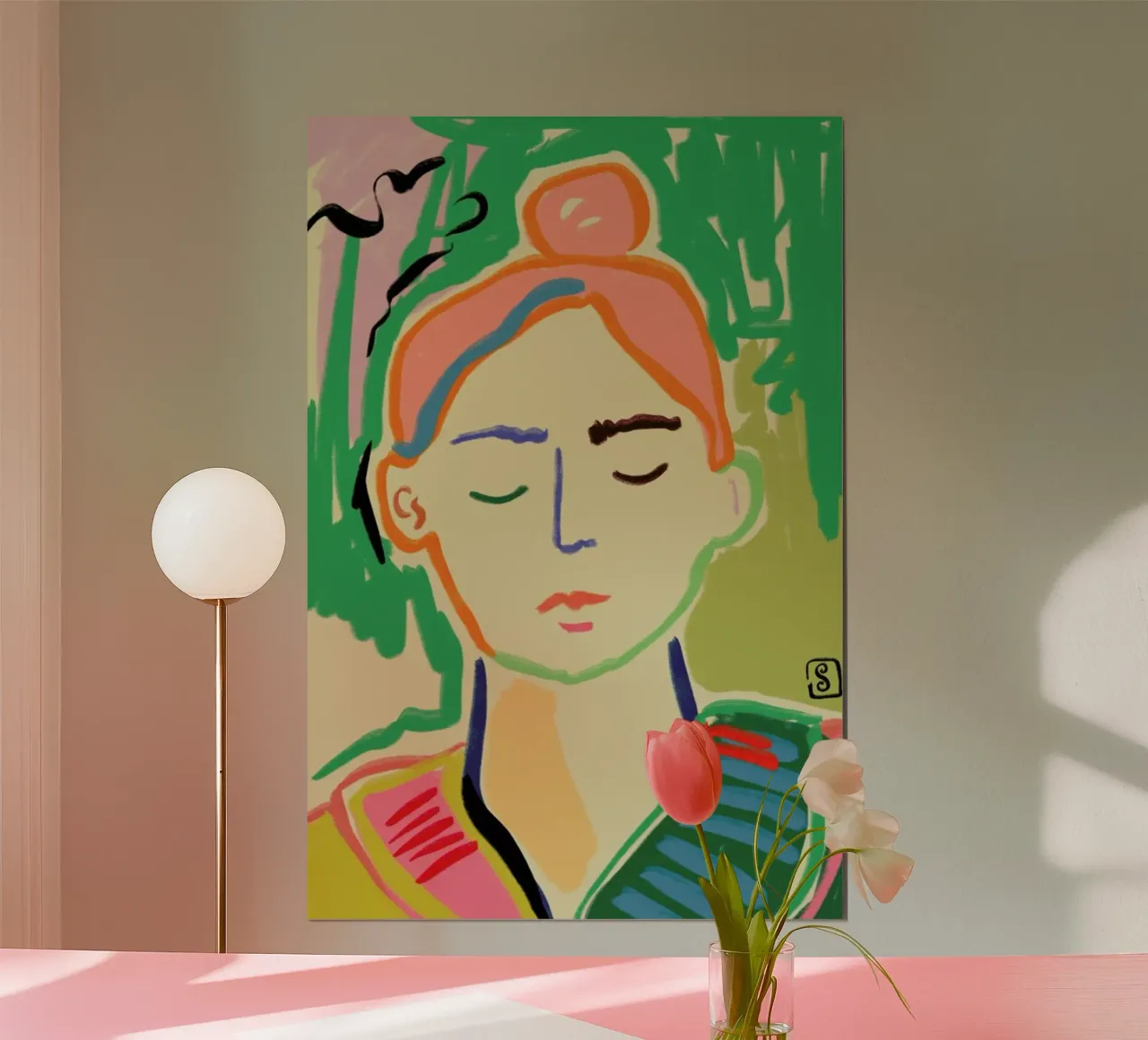 Meditating poster da Sandra Poliakov