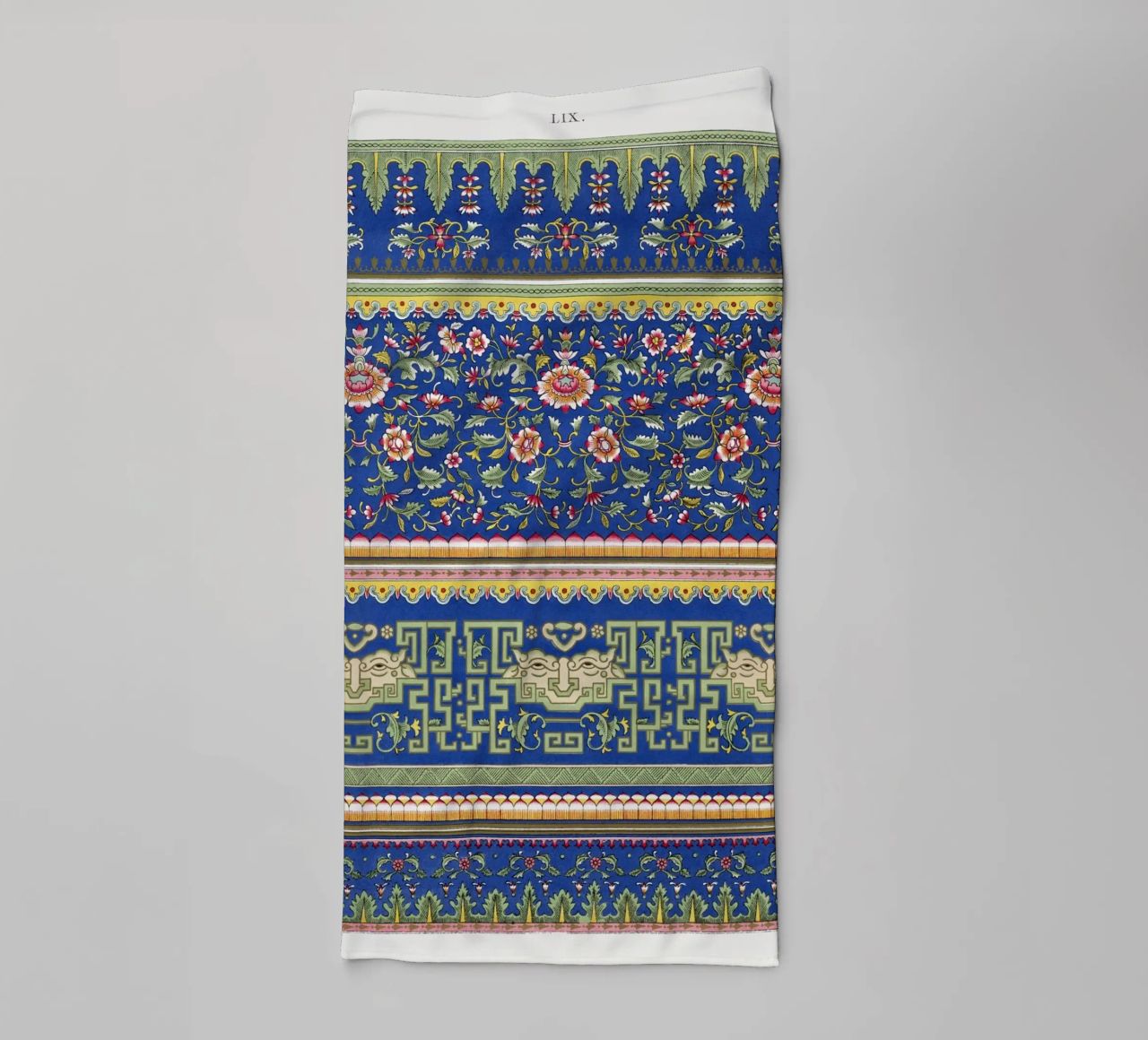 Owen Jones - Vibrant Chinese Floral & Geometric Patterns towel by ClubArt