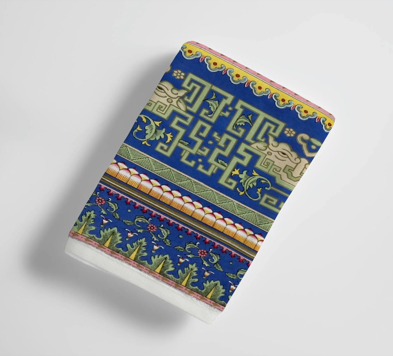 Owen Jones - Vibrant Chinese Floral & Geometric Patterns towel by ClubArt