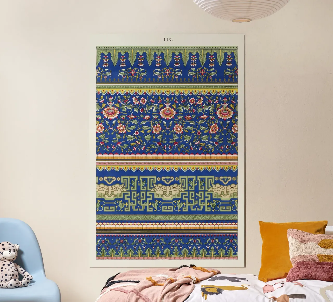 Owen Jones - Vibrant Chinese Floral & Geometric Patterns poster by ClubArt