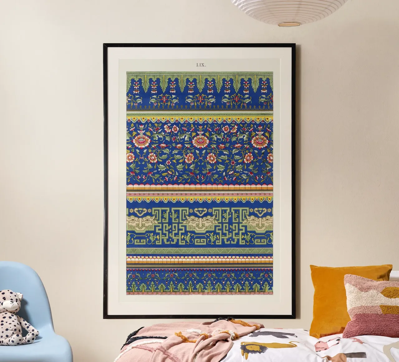 Owen Jones - Vibrant Chinese Floral & Geometric Patterns poster by ClubArt