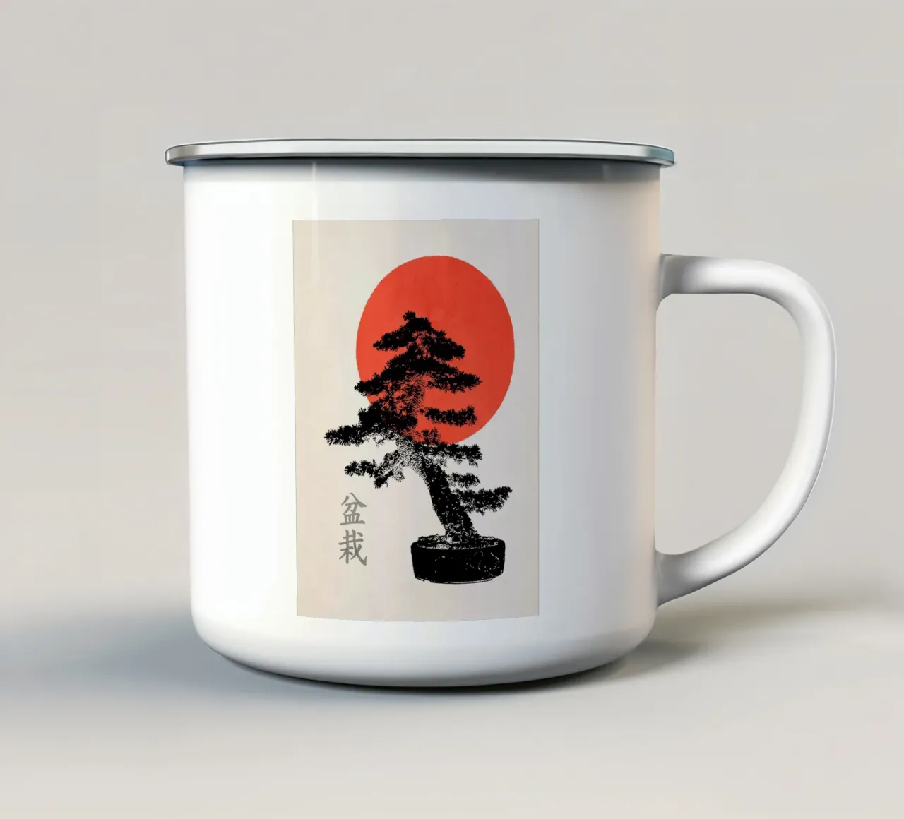 Bonsai Tree no. 2 tazza in smalto da apoloprints