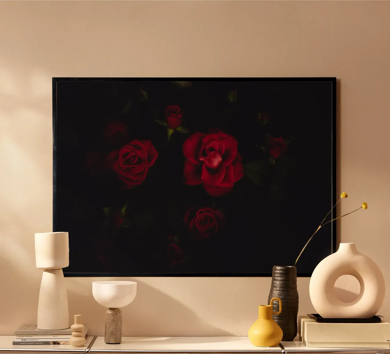 Roses #3 poster con telaio in plastica da Jule Shnc