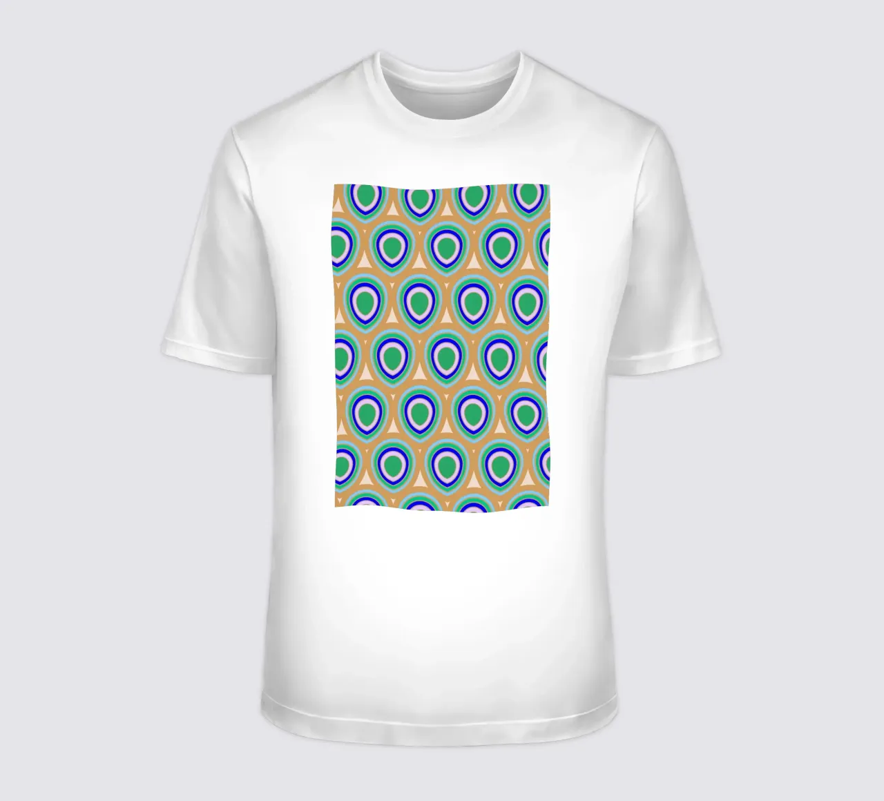 Boho Pavone Blu Verde t-shirt da SilverPegasus