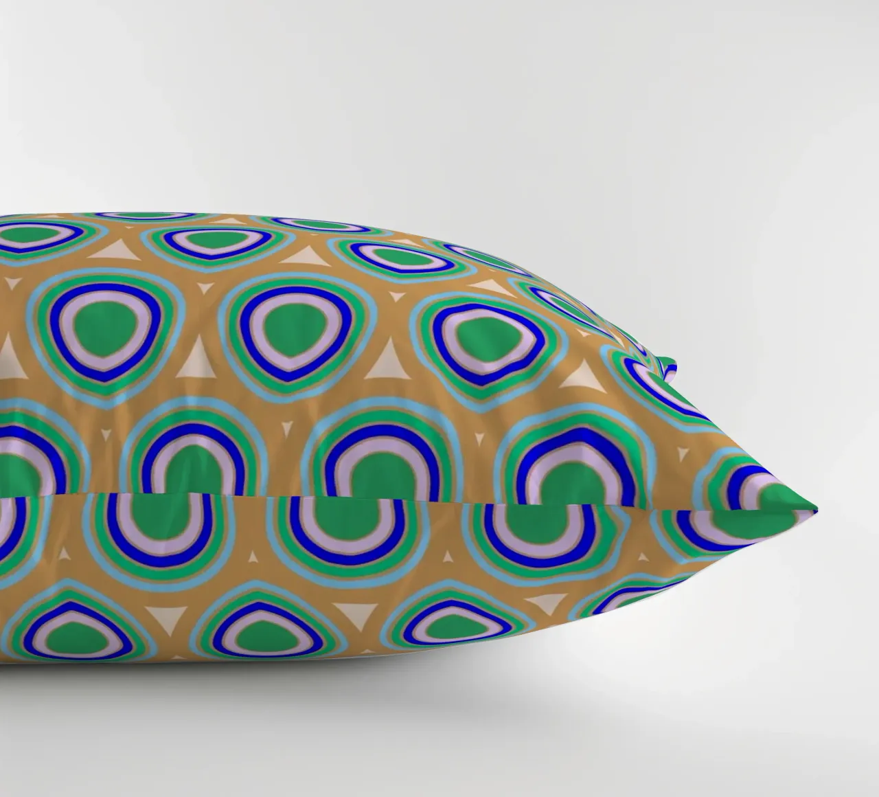 Boho Pavone Blu Verde cuscino da SilverPegasus