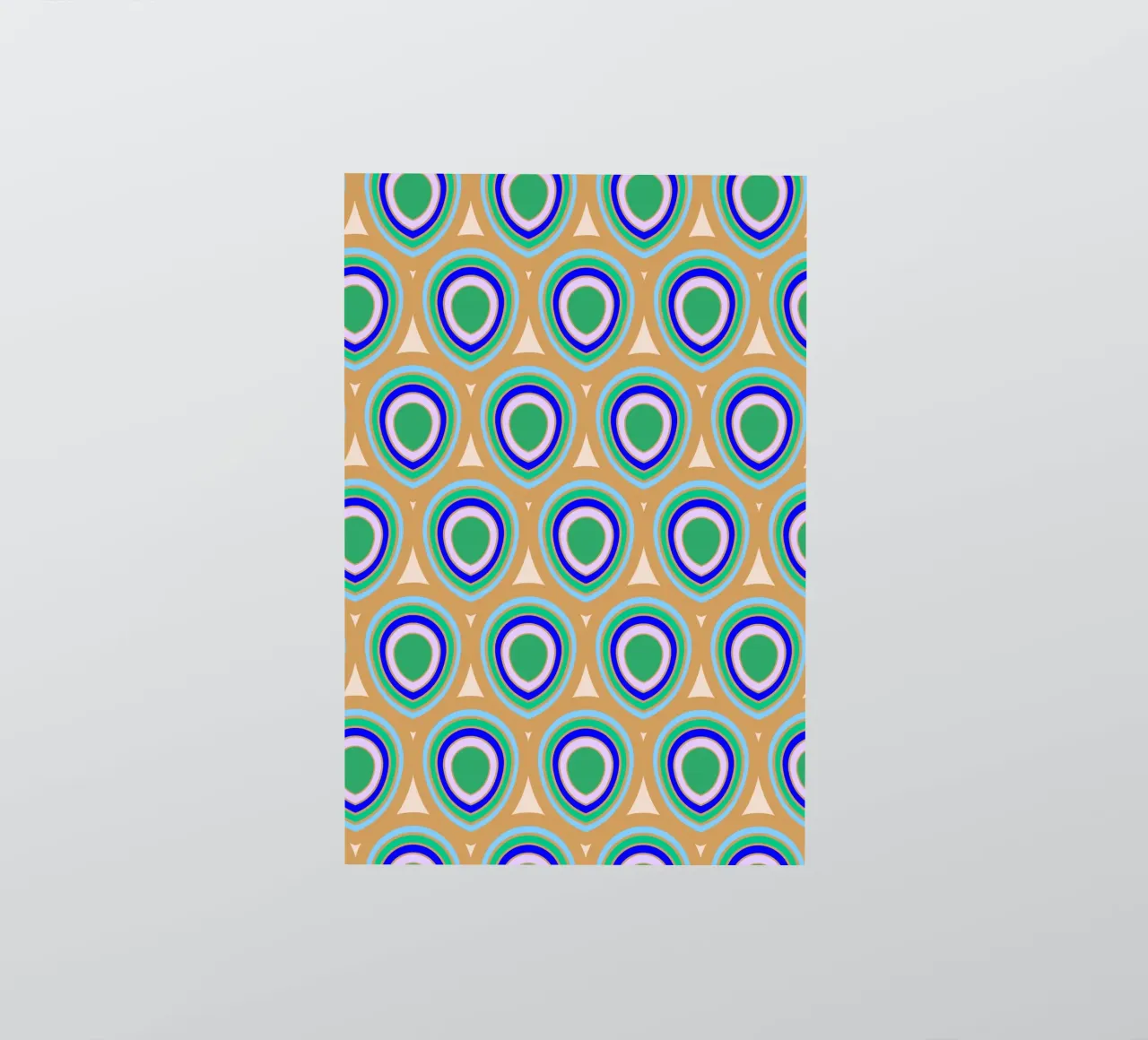 Boho Peacock Blue Green sticker by SilverPegasus