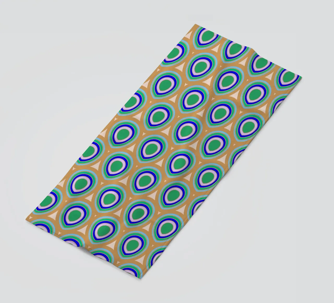 Boho Pavone Blu Verde telo mare da SilverPegasus
