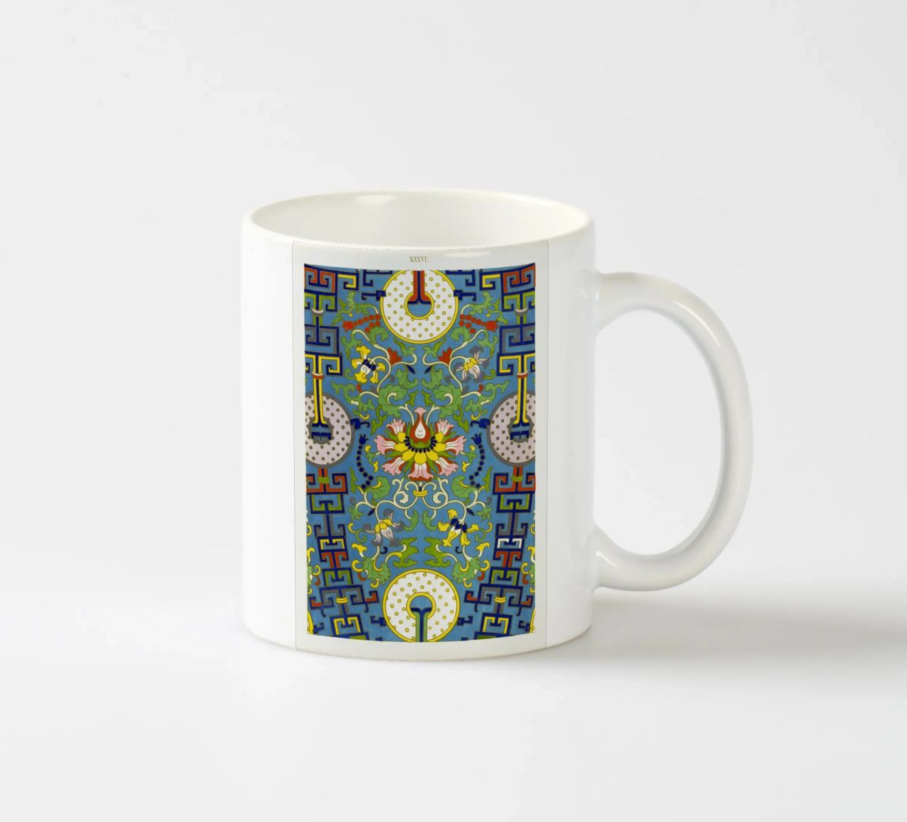 Owen Jones - Ornement chinois ancien avec deux disques mug en céramique de ClubArt