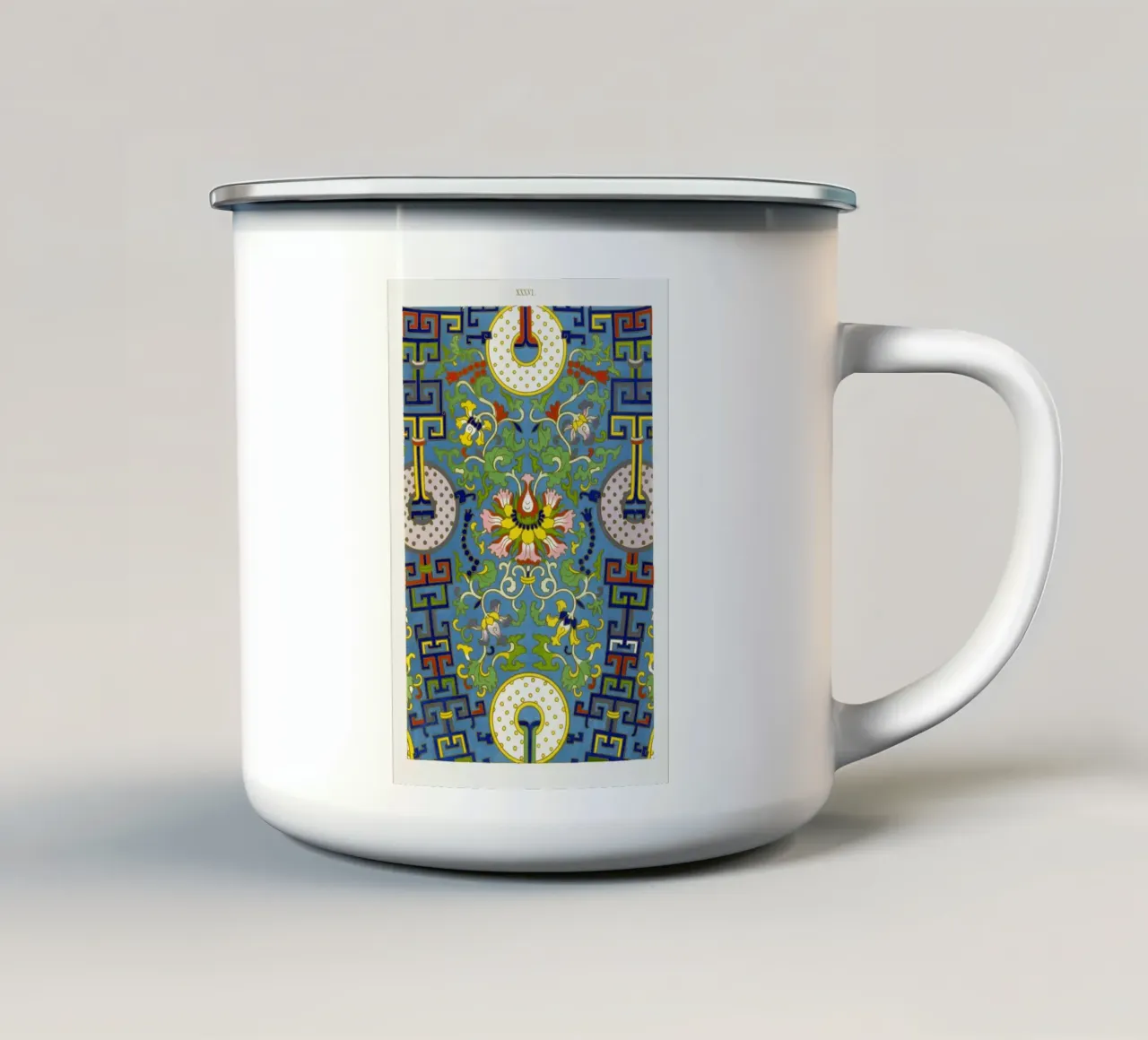 Owen Jones - Antico ornamento cinese con dischi Bi tazza in smalto da ClubArt