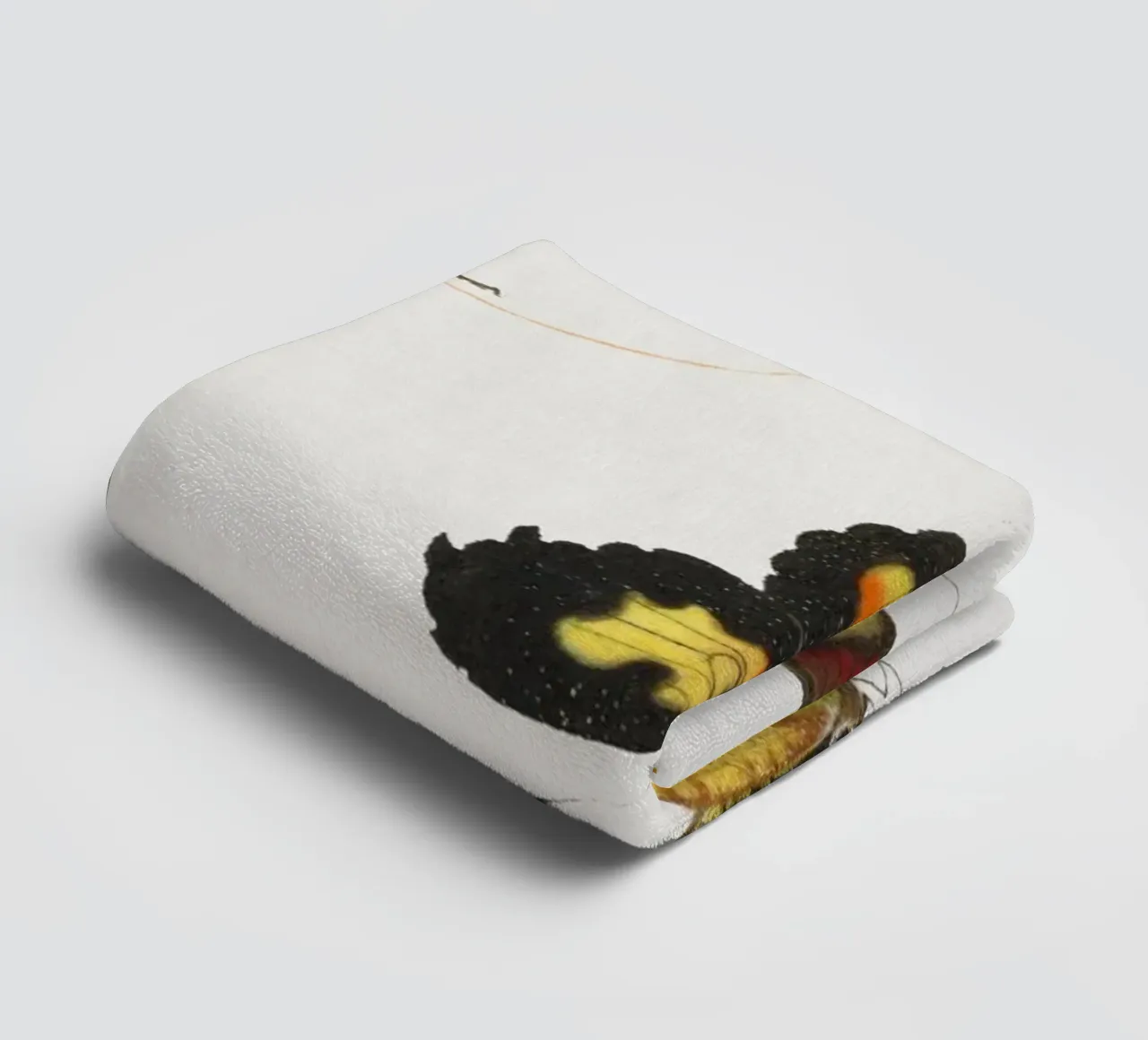18e-eeuwse Chinese insectenstudie - vlinders en sprinkhanen badhanddoek van ClubArt