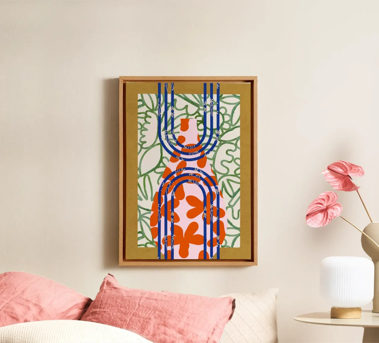 Pottery Poem No 05 canvas with Floater frame by treechild