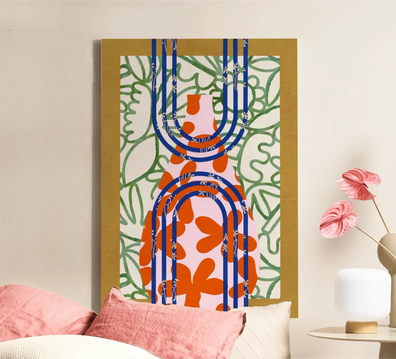 Pottery Poem No 05 canvas with Floater frame by treechild