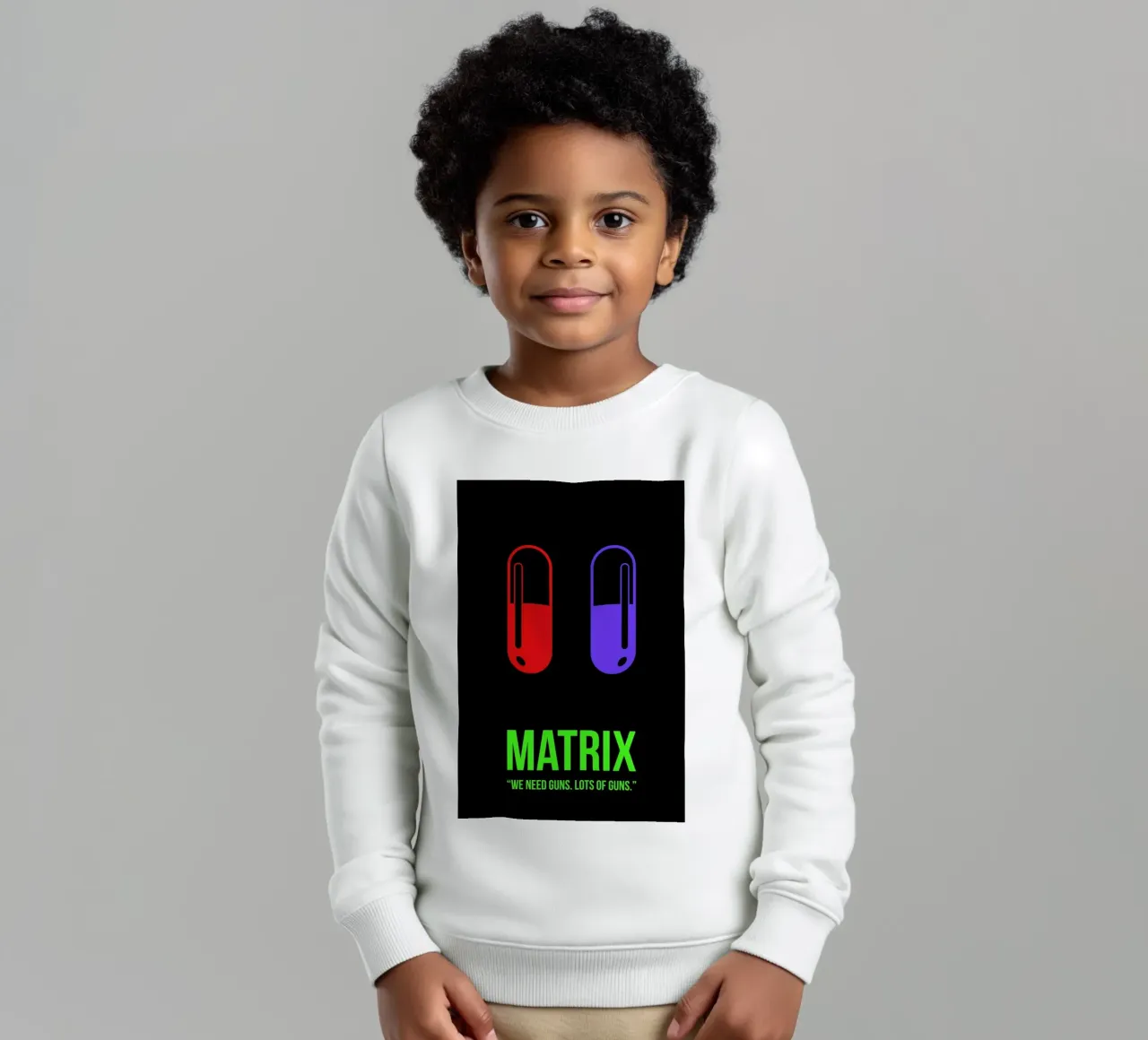 Matrix felpa bambino da Naxart