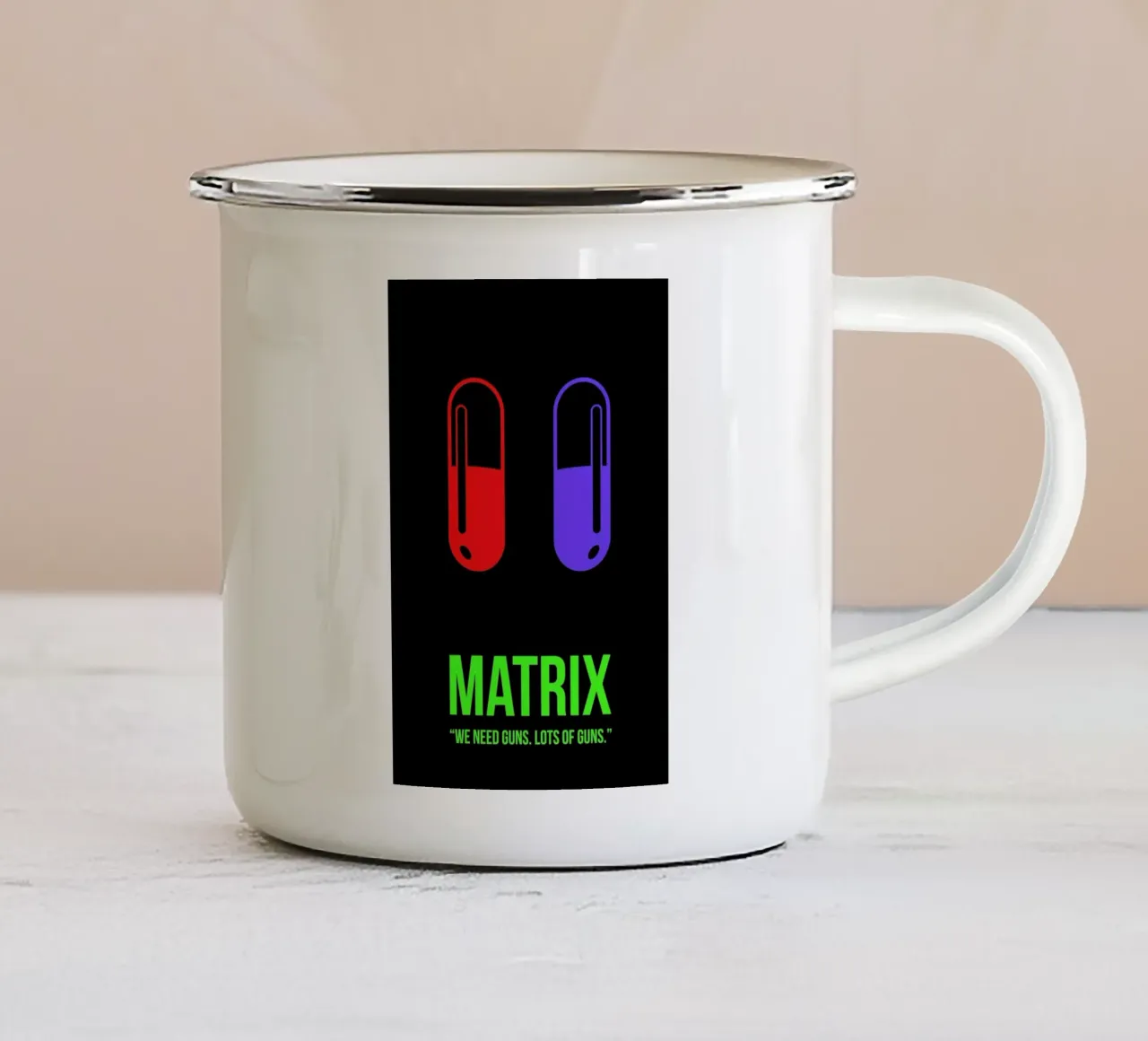 Matrix tazza in smalto da Naxart