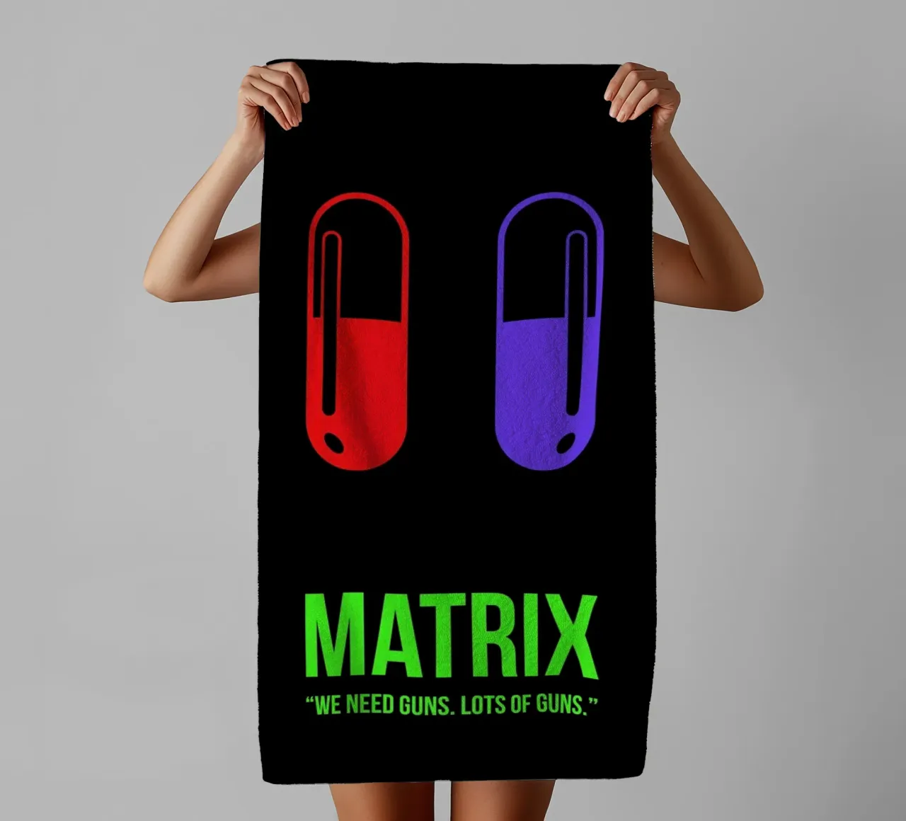 Matrix asciugamano da bagno da Naxart