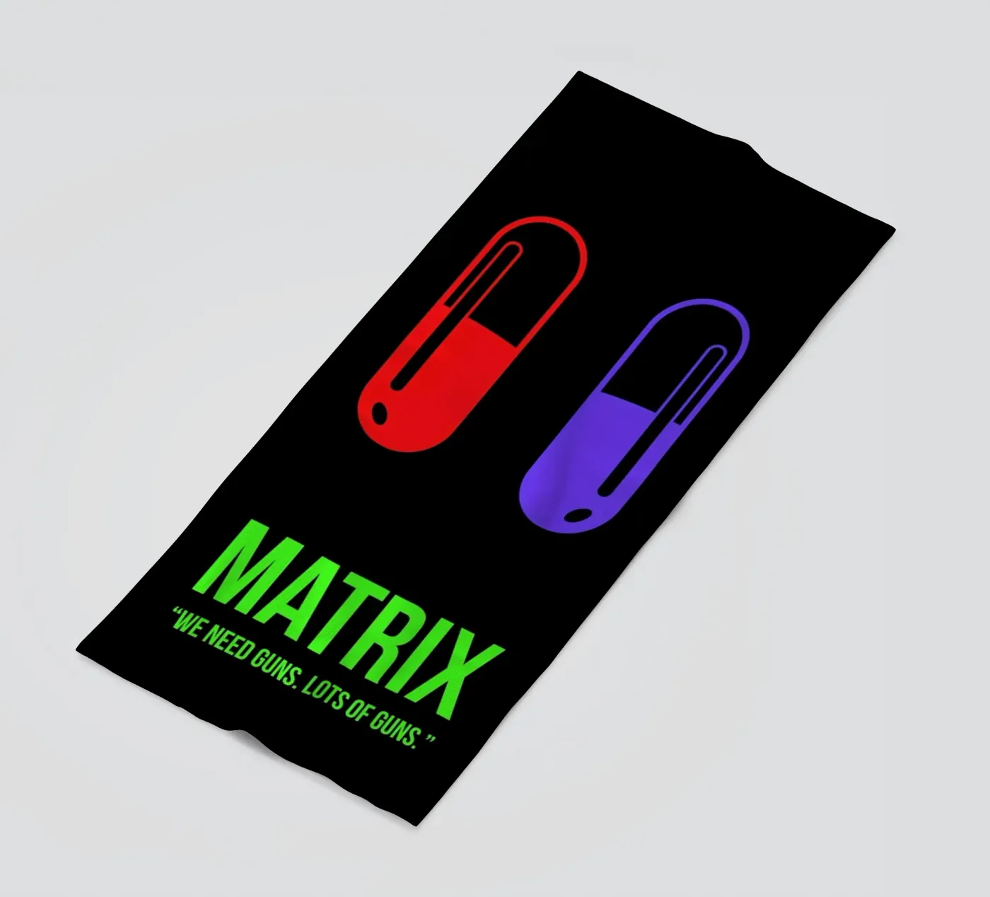 Matrix beach towel by Naxart
