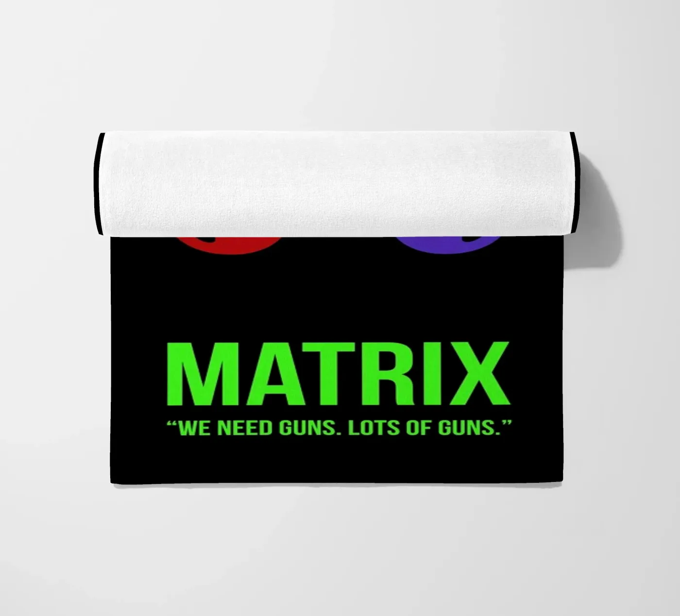 Matrix beach towel by Naxart