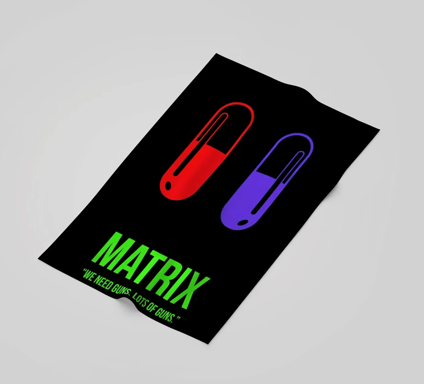 Matrix beach towel by Naxart