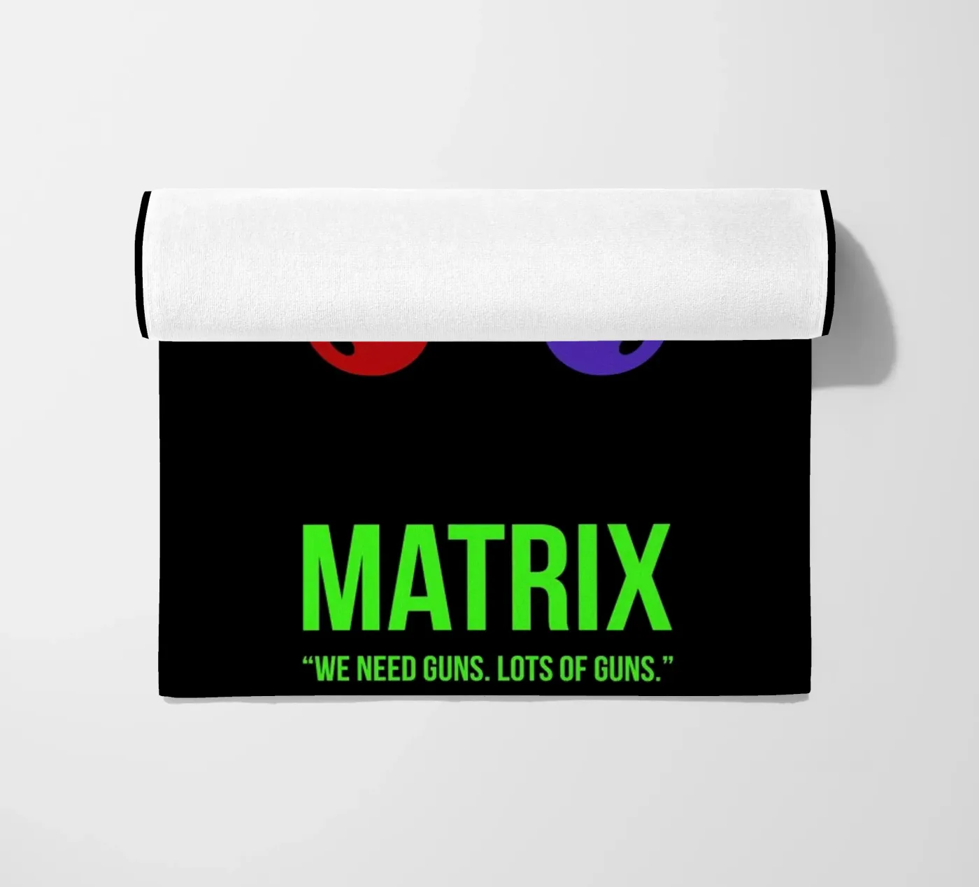 Matrix beach towel by Naxart